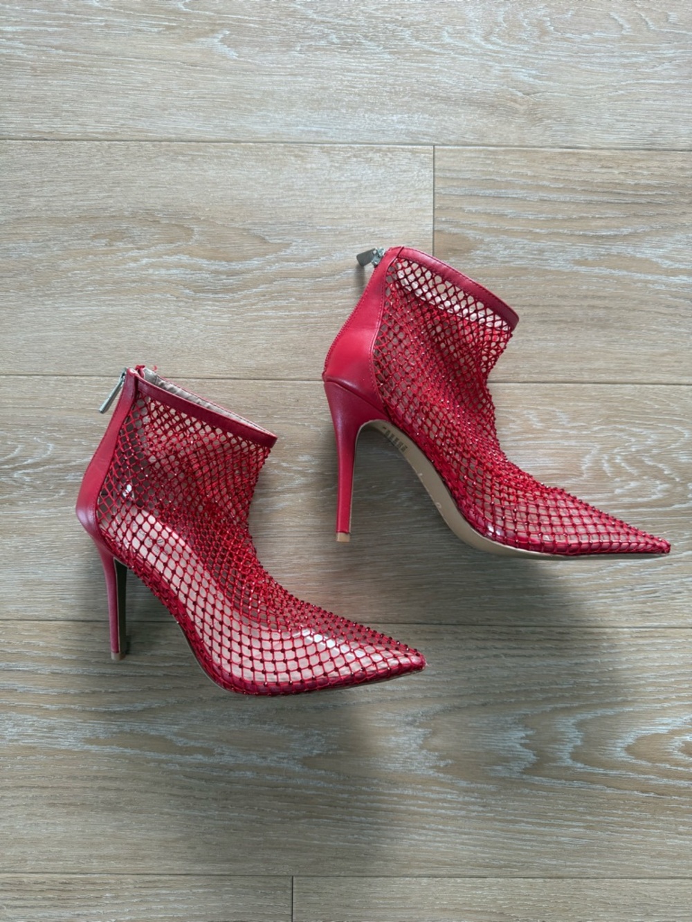 NWT Charles by Charles David red studded Afterhours Bootie